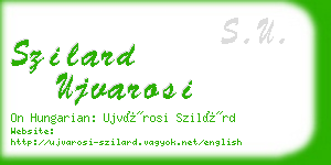 szilard ujvarosi business card